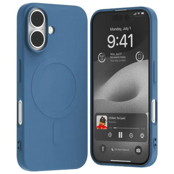 Etui do iPhone 16 Mercury MagSafe Semi-Silicone niebieskie