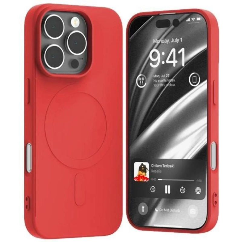 Etui do iPhone 16 Pro Mercury MagSafe Semi-Silicone czerwony