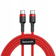 Kabel USB-C Power Delivery Quick Charge  3.0 60 W 2 m  Baseus Cafule CATKLF-H09 czerwony