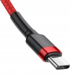 Kabel USB-C Power Delivery Quick Charge 3.0 60 W 2 m Baseus Cafule CATKLF-H09 czerwony