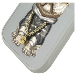 Nimmy etui iPhone 15 Pro 6.1" szary/gray Glasses Cool Dog