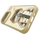 Nimmy etui iPhone 15 Pro 6.1" khaki Cool&Cute 2.0 Cat