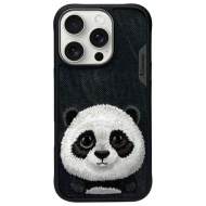 Nimmy etui iPhone 16 Pro Max 6.9" czarny/black Big Eyed Pet 2.0 Panda