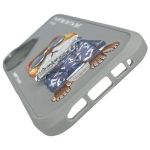 Nimmy etui iPhone 16 6.1" szary/gray Glasses Cool Cat