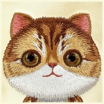 Nimmy etui iPhone 16 6.1" khaki Big Eyed Pet 2.0 Cat