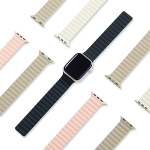 Araree pasek Silicone Link Apple Watch 38/40/41mm biało-zielony/warm white-khaki AR70-01908C