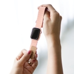 Araree pasek Silicone Link Apple Watch 38/40/41mm biało-zielony/warm white-khaki AR70-01908C