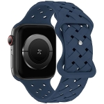 Beline pasek Apple Watch Silicone Woven 38/40/41mm niebieski/deep blue box