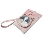 Nimmy portfel na karty rozowypink Big Eyed Pet 2.0 Cat-4.webp