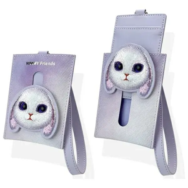 Nimmy portfel na karty fioletowy-purple Big Eyed Pet 2.0 Rabbit-1.webp