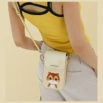 Nimmy torebka na telefon khaki Big Eyed Pet 2.0 Cat-8.webp