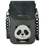 Nimmy torebka na telefon czarny-black Big Eyed Pet 2.0 Panda-1.webp