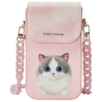 Nimmy torebka na telefon rozowy-pink Big Eyed Pet 2.0 Cat-9.webp