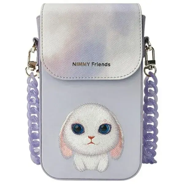 Nimmy torebka na telefon fioletowy-purple Big Eyed Pet 2.0 Rabbit-1.webp