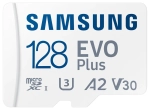 Karta pamięci Samsung microSDXC EVO Plus 2024 128 GB A2 V30 U3 UHS-I (160 MB/s) + adapter SD