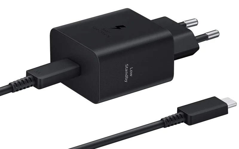 Ładowarka sieciowa do telefonu Samsung 45W EP-T4511 z kablem USB-C czarna