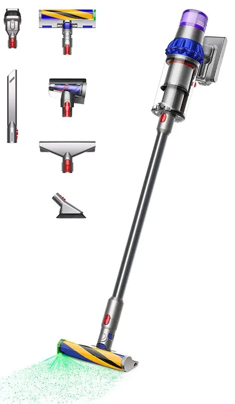 Odkurzacz bezprzewodowy Dyson V15 Detect Fluffy Blue / Nickel