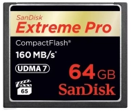 Karta pamięci SanDisk Compact Flash 64GB extreme PRO 160MB/s UDMA 7