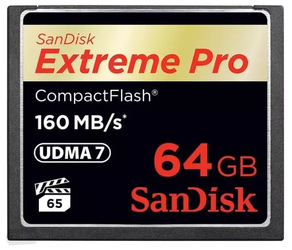 Karta pamięci Sandisk Compact Flash 64GB extreme PRO 160MB/s UDMA 7