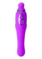Wibrator - masażer łechtaczki 2w1, ssanie, 20 cm, 12 trybów