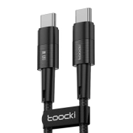 TOOCKI KABEL USB-C-C 1M 60W FC BLACK