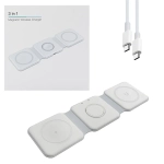 Ładowarka bezprzewodowa indukcyjna 3w1 Ecobox Magsafe 15 W biała
