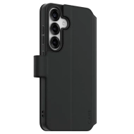 Etui z klapką do Samsung Galaxy S25 CARE by PanzerGlass Feature Wallet Kickstand czarne