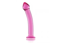 Lekko Zakrzywione Dildo Proste Różowe 18,5 cm