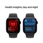 Apple Watch Series 10 (2024) GPS + Cellular 42 mm koperta aluminiowa Jet Black + pasek Black Sport Band S/M