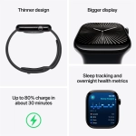 Apple Watch Series 10 (2024) GPS + Cellular 46mm koperta aluminiowa Silver + pasek Denim Sport Band M/L