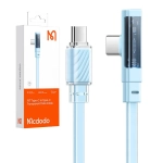 Kabel USB-C / USB-C Mcdodo CA-3452 PD 65 W 90 stopni 1,2 m niebieski