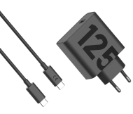 Motorola TurboPower USB-C Charger 125W GaN czarna z kablem USB-C/C