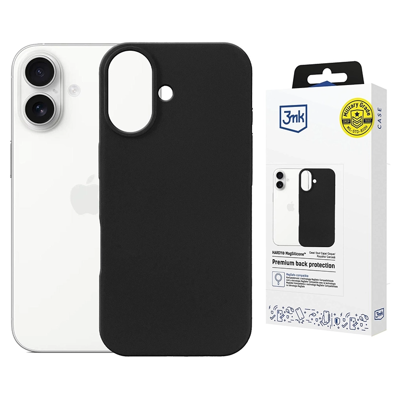 Etui 3MK Hardy MagSilicone do Apple iPhone 17 Grafitowy - Graphite