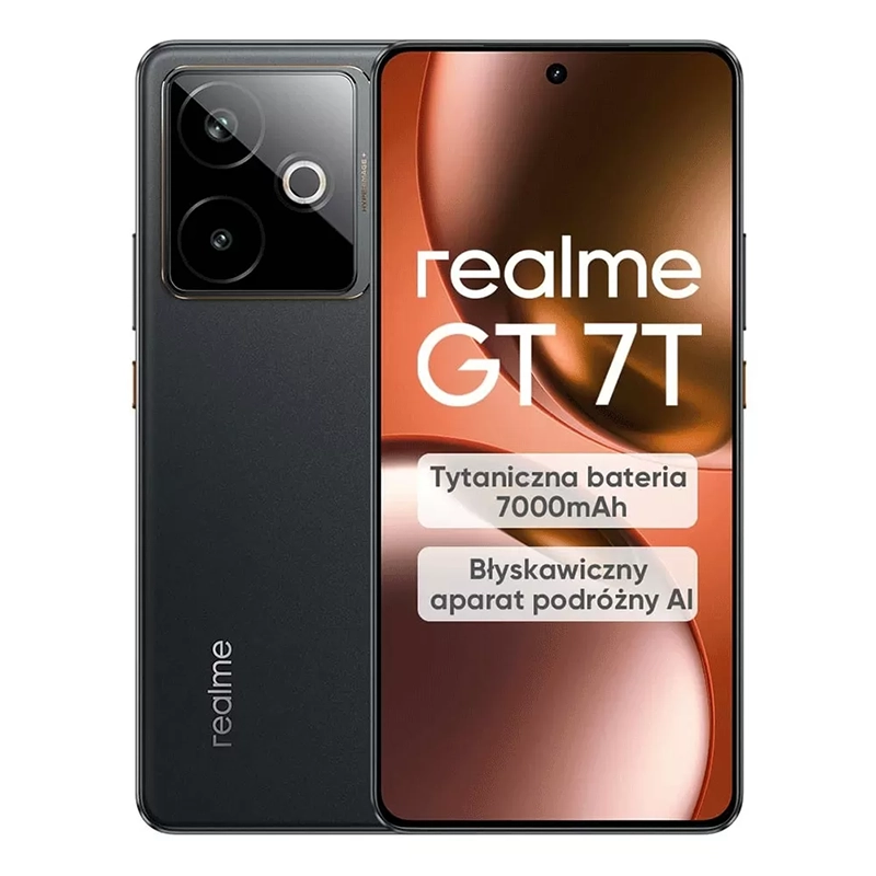 realme GT 7T 5G Dual Sim 12/256 GB Czarny - Black
