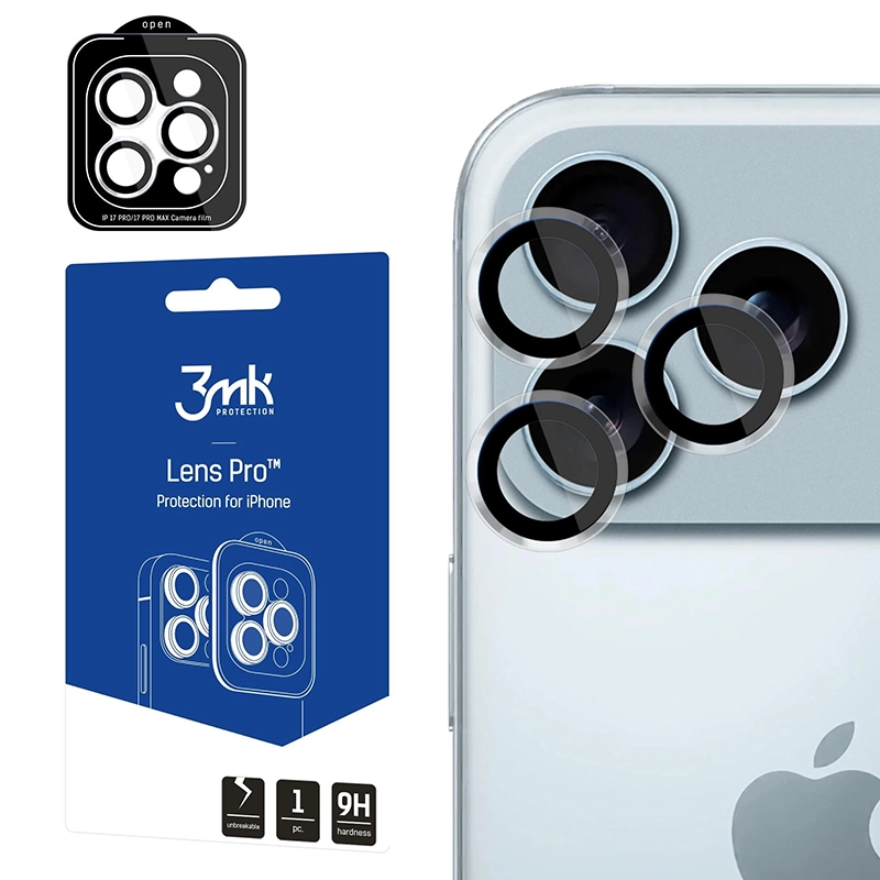 Ochrona na obiektyw aparatu 3MK Lens Protection Pro do Apple iPhone 17 Pro / 17 Pro Max Transparentny