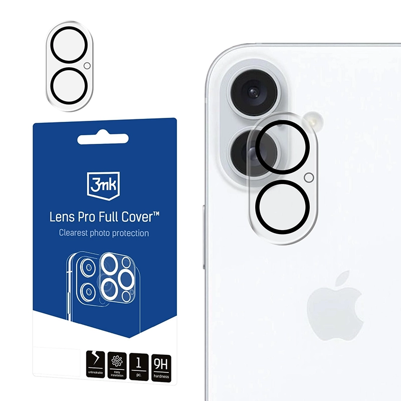 Ochrona na obiektyw aparatu 3MK Lens Pro FullCover do Apple iPhone 17