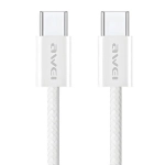 Kabel AWEI CL-219T USB-C 60 W Biały - White
