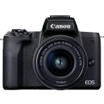 Aparat Canon EOS M50 Mark II + EF-M 15-45mm IS STM Czarny zestaw dla wideoblogera