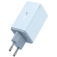 Ładowarka sieciowa Baseus Pro Fast Charger GaN6 65 W 2x USB-A 2x USB-C Niebieska - Blue