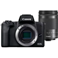 Aparat Canon EOS M50 Mark II + EF-M 15-45mm IS STM + EF-M 55-200mm IS STM czarny