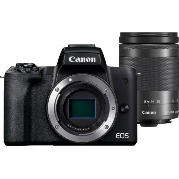 Aparat Canon EOS M50 Mark II + EF-M 18-150mm IS STM czarny