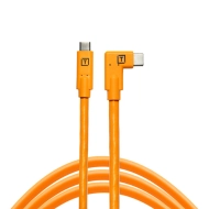 Kabel Tether Tools TetherPro USB-C - USB-C kątowy 5 Gbps, 60 W, 4.6 m Pomarańczowy - Orange