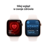 Apple Watch Series 11 (2025) GPS 46mm koperta aluminiowa Rose Gold + pasek Light Blush Sport Band M/L