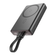 Powerbank magnetyczny 20 W 10000mA  Czarny - Black