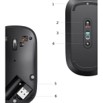 Mysz bezprzewodowa Ugreen MU001 USB Czarna - Black