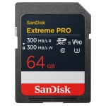 Karta pamięci SanDisk 64 GB Extreme Pro SDXC - 300MB/s 8K, V90, UHS-II