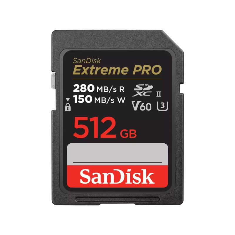 Karta pamięci SanDisk 512GB Extreme Pro SDXC - 280/150 MB/s V60 UHS-II