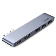 Adapter wielofunkcyjny Ugreen Szary - Gray