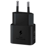 Ładowarka sieciowa Samsung GaN 25W SFC z kablem USB-C Czarna - Black