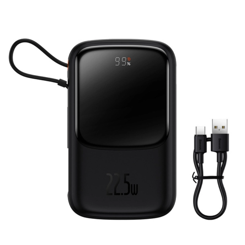 Powerbank Baseus Qpow Pro 10000mAh PD 22.5W QC3.0 Czarny - Black